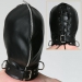 HZB - Double Skinned Leather Hood black-red