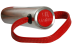 WPRS - Kleine rote Paddel mit Edelstahl-Griff