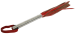 W38-24 - Kurze Leder Peitsche mit Edelstahl-Griff