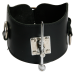 BNB3 - Lederhalsband mit Pin