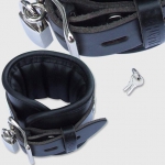 BHB1 - Luxe gevoerde Polsboei - zwart 7cm breed
