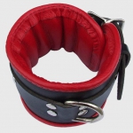 BHR1 - Padded Wrist Cuff Black/red